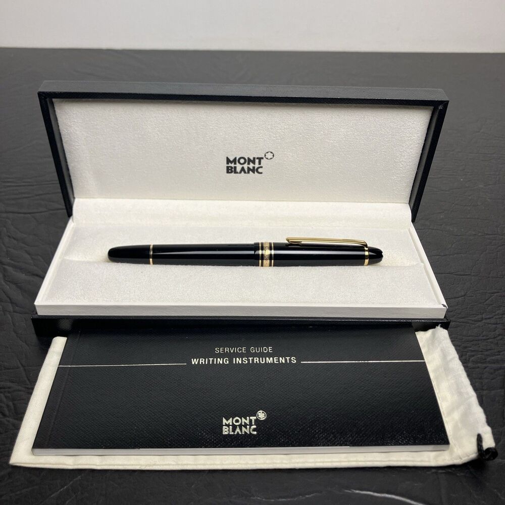 Montblanc Meisterstuck 144 18K AU750 Fountain Pen M Nib 4810 NOB
